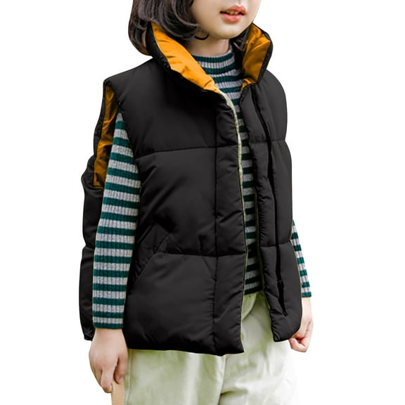FDDMis Puffer Jacket Girls Kids Varsity Jackets Girls Boys 5t Winter Coat Girls Fall Tops Newborn Baby Girl Clothes Winter 0-3 Months Baby Boy, Black 18-24 Months