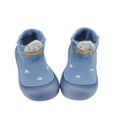 thumbnail image 1 of FDDMis Shoes for Toddler Girls Rainbow Shoes Girls Kids Black Shoes Baby Crib Shoes Girl Red Shoes Tiny Toes Sock Shoes Baby Size 11 Boys Shoes, Blue 12-18 Months, 1 of 7