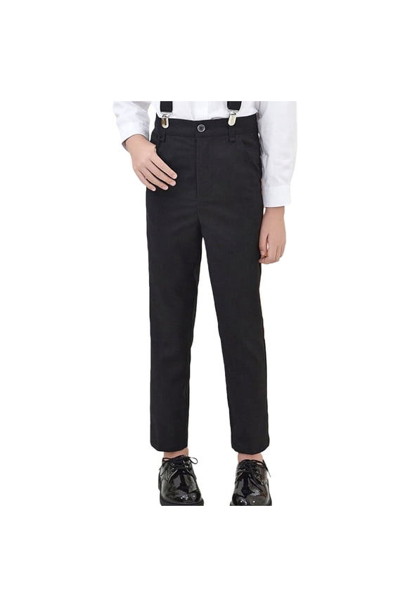 Sweatpants with Pockets Navy Blue Uniform Pants for Boys Black Pants 14-16 Little Boy Clothes Toddler Boys Clothes 5t Boys Size 5 Clothes, Black 15-16 Years