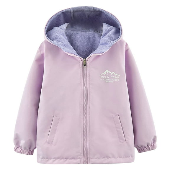 FDDMis Teen Winter Coat Warm Jacket 5t Girls Jacket Baby Snow Suits Boy Clothes 18-24 Months Christmas Toddler Clothes 24 Month Boy, Purple 7-8 Years