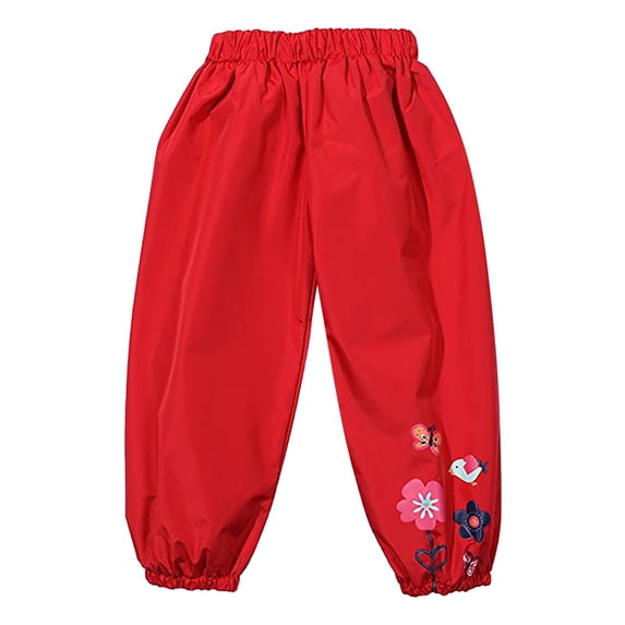 Red Raing FDDMis Toddler Baby Waterproof Rain Pants Boy Girl Cute Mud Dirty Proof ...