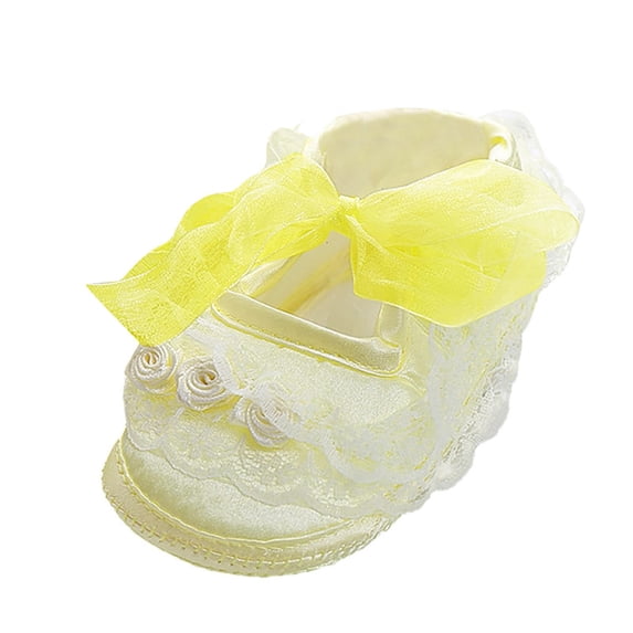 FDDMis Toddler Boys Shoes Baby Girl Shoes 3-6 Months New Born Shoes 18 Month Girl Crib Shoes Size 5 Baby Shoes Snow Shoes Toddler, Yellow 12-18 Months