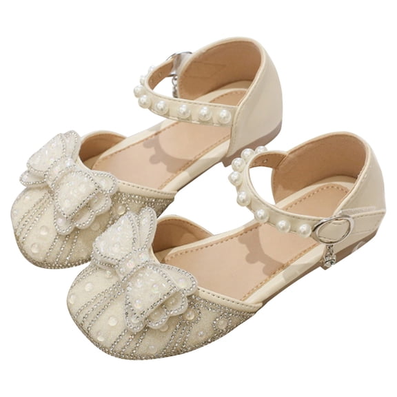 FDDMis Toddler Gold Dress Shoes Dress Toddler Girl Black Jazz Shoes Girls Tap Dance Shoes for Girls Red Flats Toddler Size 7 Sandals Girls Sandals