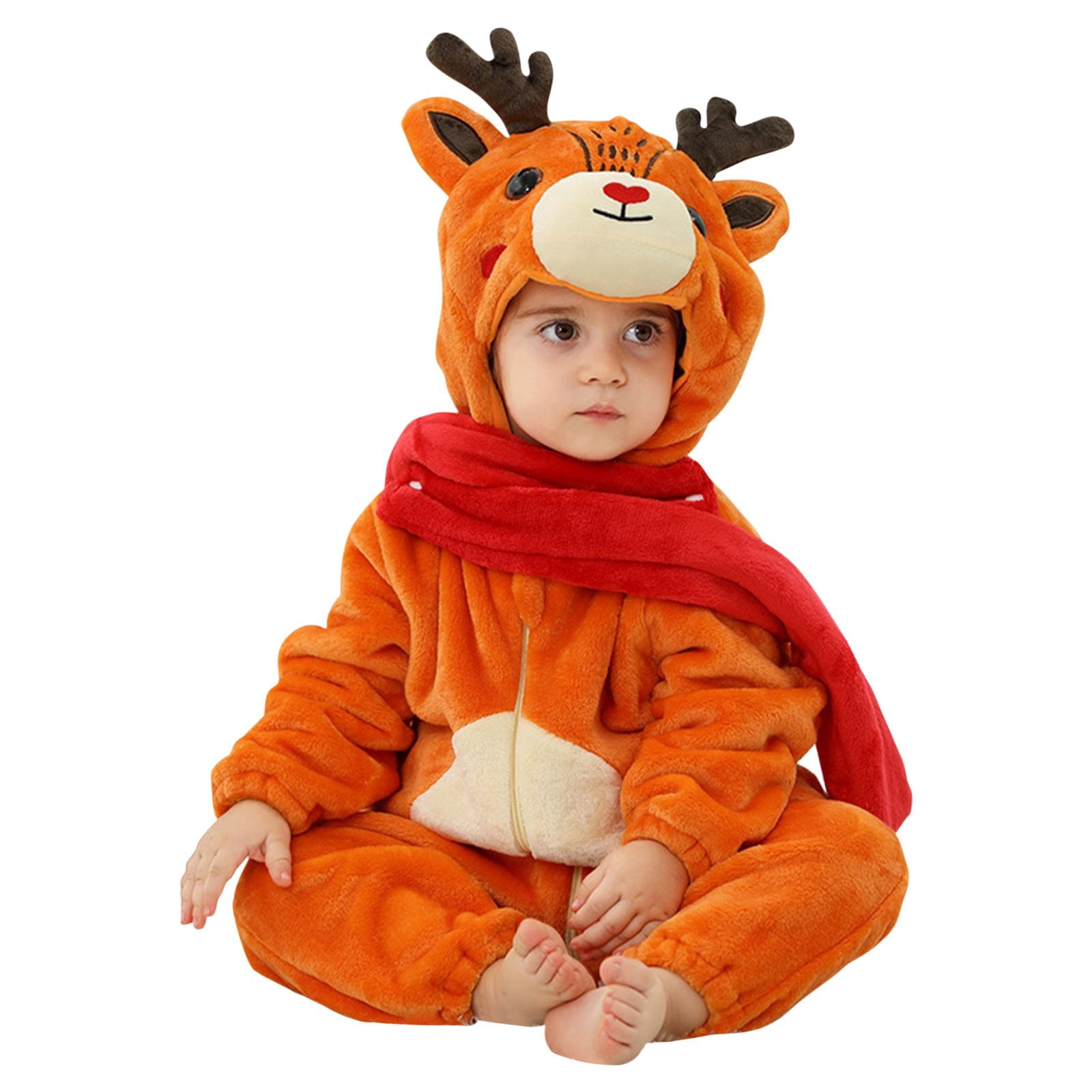 FDDMis Toddler Halloween Outfit Christmas Outfits Onesies 0-3 Months Girl 3 Month Boy Clothes Kid Clothes for 11 Year Old Girls Baby Clothes 9-12, Orange 5-6 Years