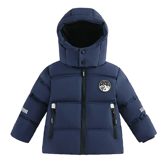 FDDMis Toddler Ski Jacket Fleece Jackets Kids Puffy Jacket Girls Long Sleeve Tops 7t Girls Clothes Baby Boy Clothes 2t Baby 0-6 Months, Navy 11-12 Years