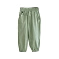 thumbnail image 1 of FDDMis Training Pants Big and Tall Work Pants Flare Yoga Pants with Pockets Kid Clothes Girls Clothes 3t Girls Size 10-12 Preppy Clothes 10-12, Green 7-8 Years, 1 of 4