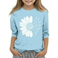 thumbnail image 1 of FDDMis White T Shirts Boys Long Sleeve Shirts Size 8 Boys Western Shirts Girls Sweatshirts Size 6 Kids Gifts 5-7 Birthday Gifts for Girls Boys Winter, Light Blue 12-13 Years, 1 of 5