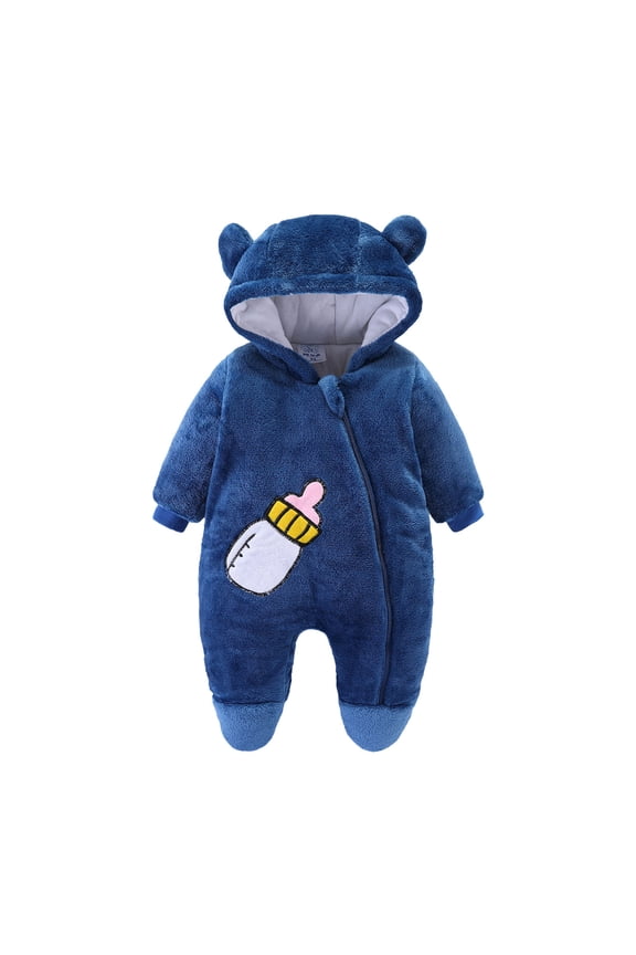 Winter Jacket Girls Boys Coat Toddler Winter Coat Girls Pink Puff Hoodie 12 Month Clothes 12 Boy Clothes Winter Clothes for 5 Year Old Boys, Navy 6-9 Months