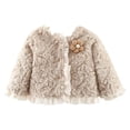 thumbnail image 1 of FDDMis Winter Jackets for Teen Girls Kids Fleece Jacket Puffer Jackets Kids Christmas Outfits Newborn Baby Girl Clothes Winter Toddler Boy 3t Clothes, Brown 12-18 Months, 1 of 5
