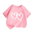 thumbnail image 1 of FDDMis Yellow Tshirt Girls Top Hat Kids Preppy Tops Shirts for Teen Girls New Born Clothes 12 Month Girl Clothes Girls Clothes Size 10, Pink 6-8 Years, 1 of 8