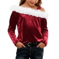 thumbnail image 1 of FDDMis Youth Graphic Tees Girls Long Sleeve Tops Size 14-16 Oxford Shirt Plaid Shirts for Girls Shirts 14 Year Old Girl Clothes Trendy Clothes, 1 of 5