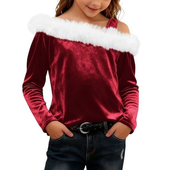 FDDMis Youth Graphic Tees Girls Long Sleeve Tops Size 14-16 Oxford Shirt Plaid Shirts for Girls Shirts 14 Year Old Girl Clothes Trendy Clothes
