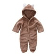 thumbnail image 1 of FDDMis Zipper Onesies 0-3 Months Toddler Girl Sweatsuit 6-12 Month Boy Clothes Girls' Overalls Side Snap Onesies Baby Boy Baby Long Sleeve Bodysuit Overalls for Toddler Girls Kids Coveralls 4t, 1 of 9