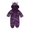 thumbnail image 1 of FDDMis Zipper Onesies 0-3 Months Toddler Girl Sweatsuit 6-12 Month Boy Clothes Girls' Overalls Side Snap Onesies Baby Boy Baby Long Sleeve Bodysuit Overalls for Toddler Girls Kids Coveralls 4t, 1 of 9