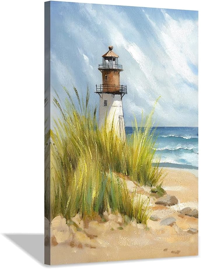 Picture of FDFW coastal wall art lighthouse pictures: beach wall decor coastal ...