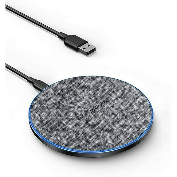 FDGAO Wireless Charger Pad 20W Fast Wireless Charging Mat For iPhone 11 12 13 14 Pro/Pro Max XS XS Max XR 8Plus, AirPods; for Samsung Galaxy/Note, Galaxy Buds (Grey)