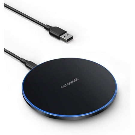 FDGAO Wireless Charger Pad 20W Fast Wireless Charging Mat For iPhone 11 12 13 14 15 Pro/Pro Max XS XS Max XR 8Plus, AirPods; for Samsung Galaxy/Note, Galaxy Buds (Black)
