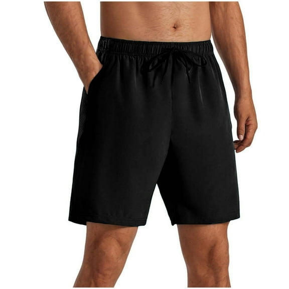 FDGIU 2025 Men's Gym Shorts Quick Dry Workout Shorts with Pockets, Lined Athletic Sweatpants, Ultra Cozy Lounge Fitness Shorts