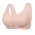 thumbnail image 1 of FDGIU 2025 Plus Size Senior Women's Front Snap Closure Bras - Wireless Daisy Print Comfort Bras for Older Women, Breathable Summer Everyday Wear with Light Push Up, 1 of 4