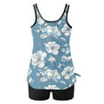 thumbnail image 1 of FDGIU ‌2025 Trendy Women's Floral Tankini Swimwear Set, Modest Athletic Bathing Suit with Shorts, Tummy Control Two Piece Swimsuits for Beach & Pool;High Waisted Swimsuit, 1 of 5