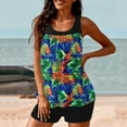 thumbnail image 1 of FDGIU ‌2025 Trendy Women's Floral Tankini Swimwear Set, Modest Athletic Bathing Suit with Shorts, Tummy Control Two Piece Swimsuits for Beach & Pool;High Waisted Swimsuit, 1 of 6