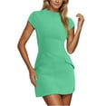 thumbnail image 1 of FDGIU 2025 Women's Corset Mini Dress - Sexy Ruched Spaghetti Straps for Club & Night Out, 1 of 5