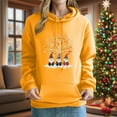 thumbnail image 1 of FDGIU 2025 Women's Cozy Fleece Christmas Hoodie - Cute Holiday Print Hooded Pullover, Ugly Xmas Loose Fit Top, 1 of 5