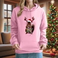 thumbnail image 1 of FDGIU 2025 Women's Funny Ugly Xmas Hooded Sweatshirt - Loose Fit Long Sleeve Pullover, Cute Holiday Graphic Print, 1 of 4