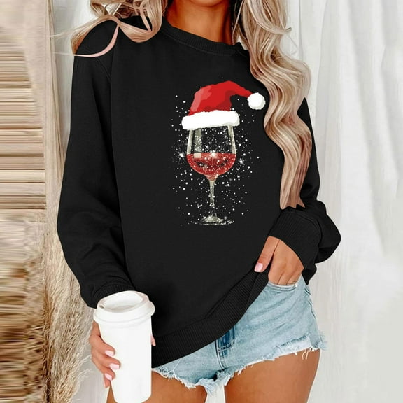 FDGIU 2025 Women's Sequined Snowflake Blouse – Christmas Long Sleeve Tee, Party Vacation Casual Top‌