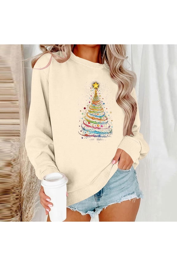 2025 Women's Sequined Snowflake Blouse – Christmas Long Sleeve Tee, Party Vacation Casual Top‌