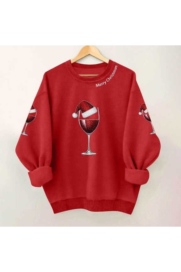 2025 Women's Sequined Snowflake Blouse – Christmas Long Sleeve Tee, Party Vacation Casual Top