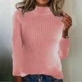 thumbnail image 1 of FDGIU 2025 Women's Turtleneck Knit Sweater - Oversized Cable Knit Long Sleeve Pullover, Loose Fit Winter Fashion Top, 1 of 6