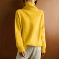 thumbnail image 1 of FDGIU 2025 Women's Turtleneck Knit Sweater - Oversized Cable Knit Long Sleeve Pullover, Loose Fit Winter Fashion Top, 1 of 6