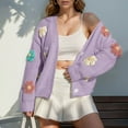 thumbnail image 1 of FDGIU Cardigan Sweaters for Women Trendy Cardigans Women's Winter Loose Casual Floral Pattern Button Knit Long Sleeve Knit Cardigan Jacket, 1 of 7