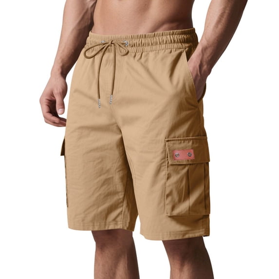 FDGIU Cargo Shorts Summer Men Cargo Shorts With Drawstring At The Waist Large Pockets Casual Sportswear Pants Bermuda Shorts Back to School Essentials