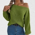 thumbnail image 1 of FDGIU Casual Oversized Sweater for Women, Soft Loose Fit Long Sleeve Pullover, Comfy Knit Casual Wear Tops, 1 of 7