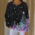 thumbnail image 1 of FDGIU Cute Christmas Pullover for Women, Long Sleeve Tunic Sweatshirt with Holiday Print, Loose Fit Crewneck Warm Top, 1 of 7