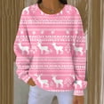 thumbnail image 1 of FDGIU Cute Christmas Pullover for Women, Long Sleeve Tunic Sweatshirt with Holiday Print, Loose Fit Crewneck Warm Top, 1 of 7