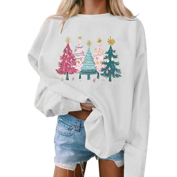 FDGIU Funny Christmas Hoodie for Women - Lightweight Pullover with Pockets, Holiday Graphic Sweatshirts
