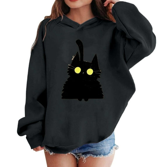 FDGIU Halloween Costumes for Kids Boys And Girls Casual Long Sleeve Hoodies Cute Oversized Fleece Pocket Sweatshirt Tops Hooded Sweatshirts Fall