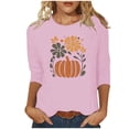 thumbnail image 1 of FDGIU Halloween Shirts for Women Women's Fashion Tees Casual Crewneck 3/4 Sleeve Loose T Shirt Ladies Blouses Shirts Spooky Season Graphic, 1 of 4