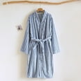 thumbnail image 1 of FDGIU Long Fluffy Bathrobe for Women, Plush Sleepwear Robe, Warm & Cozy Long Sleeve Nightgown Loungewear, 1 of 7