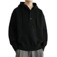 thumbnail image 1 of FDGIU Men's 2025 Big & Tall Hoodies - Oversized Fleece Sweatshirt Warm Lightweight, Plus Size Drawstring Pullover with Pockets for Comfortable Loungewear, 1 of 5