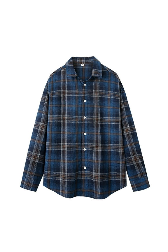 Men's 2025 Flannel Shirt Jacket - Button Down Plaid Shacket, Fleece Lined with Pockets, Long Sleeve Lightweight Fall Outerwear & Layering Piece