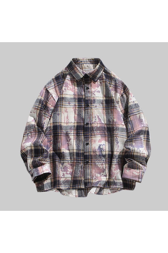 Men's 2025 Flannel Shirt Jacket - Button Down Plaid Shacket, Fleece Lined with Pockets, Long Sleeve Lightweight Fall Outerwear & Layering Piece
