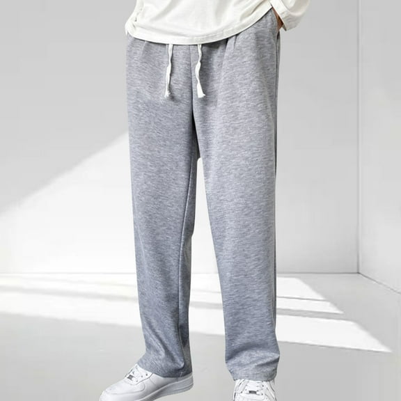 FDGIU Men's Cargo Pants - Vintage Straight Fit Jogger with Drawstring, Cargo Jogger Pants with Pockets, Trendy Sweatpants for Work & Vacation