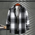 thumbnail image 1 of FDGIU Men's Flannel Shirt 2025 - Long Sleeve Button Down Plaid, Soft Fall Winter Casual Top, 1 of 7
