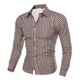 thumbnail image 1 of FDGIU Men's Flannel Shirt 2025 - Long Sleeve Button Down Plaid, Soft Fall Winter Casual Top, 1 of 3