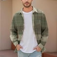 thumbnail image 1 of FDGIU Men's Flannel Shirt 2025 - Long Sleeve Button Down Plaid, Soft Fall Winter Casual Top, 1 of 5