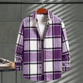 thumbnail image 1 of FDGIU Men's Flannel Shirt 2025 - Long Sleeve Button Down Plaid, Soft Fall Winter Casual Top, 1 of 7